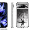 thumbnail image 1 of For Google Pixel 10 / 10 Pro Shockproof Phone Case, by OneToughShield - Tree BW, 1 of 4