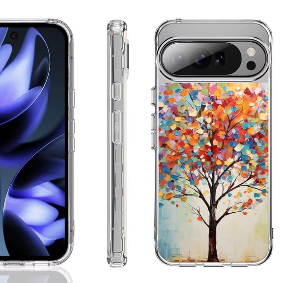 For Google Pixel 10 / 10 Pro Shockproof Phone Case, by OneToughShield - Vibrant Tree