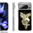 thumbnail image 1 of For Google Pixel 10 / 10 Pro Shockproof Phone Case, by OneToughShield - Wing Skull, 1 of 4
