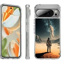 For Google Pixel 10 Pro XL Shockproof Protective Phone Case, by OneToughShield - Astronaut Milkyway