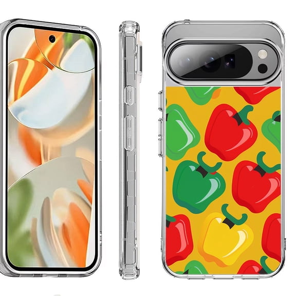 For Google Pixel 10 Pro XL Shockproof Protective Phone Case, by OneToughShield - Bell Pepper