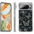 thumbnail image 1 of For Google Pixel 10 Pro XL Shockproof Protective Phone Case, by OneToughShield - Butterfly BW, 1 of 4