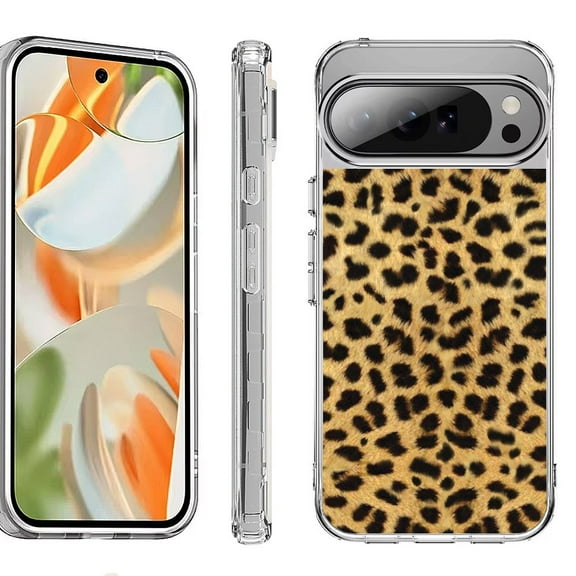For Google Pixel 10 Pro XL Shockproof Protective Phone Case, by OneToughShield - Cheetah Gold/Black