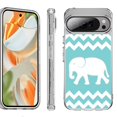 thumbnail image 1 of For Google Pixel 10 Pro XL Shockproof Protective Phone Case, by OneToughShield - Chevron/Elephant, 1 of 4
