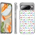 thumbnail image 1 of For Google Pixel 10 Pro XL Shockproof Protective Phone Case, by OneToughShield - Colorful Dachshund/Puppy, 1 of 4