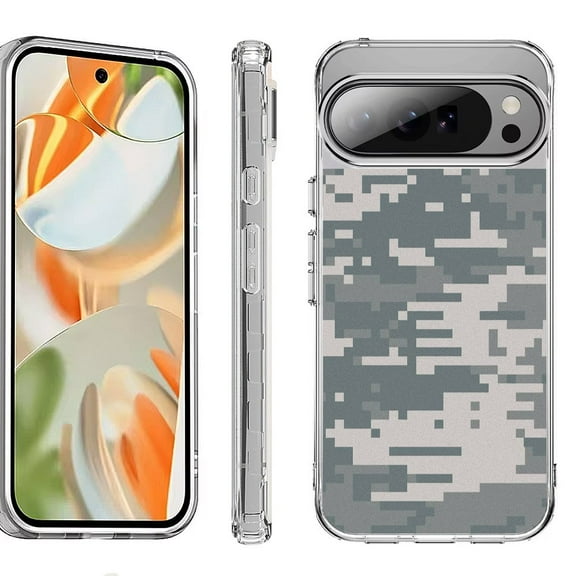 For Google Pixel 10 Pro XL Shockproof Protective Phone Case, by OneToughShield - Digital Camo