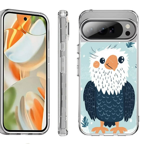 For Google Pixel 10 Pro XL Shockproof Protective Phone Case, by OneToughShield - Eagle Smile