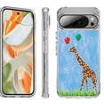 thumbnail image 1 of For Google Pixel 10 Pro XL Shockproof Protective Phone Case, by OneToughShield - Giraffe/Balloon, 1 of 4