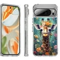 thumbnail image 1 of For Google Pixel 10 Pro XL Shockproof Protective Phone Case, by OneToughShield - Giraffe Flower, 1 of 4