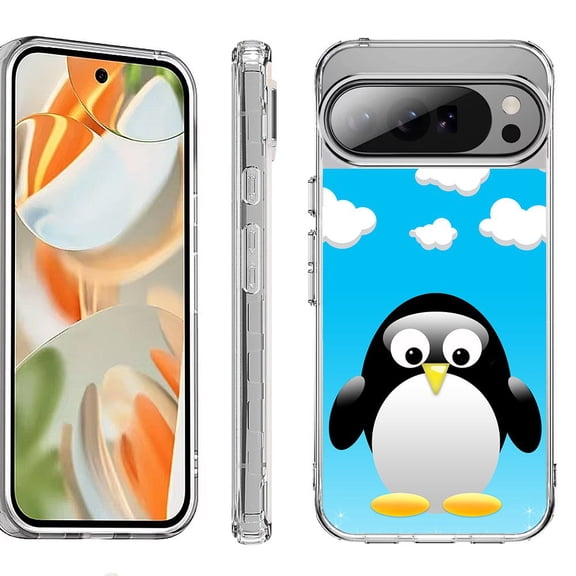 For Google Pixel 10 Pro XL Shockproof Protective Phone Case, by OneToughShield - Penguin