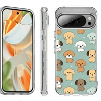 For Google Pixel 10 Pro XL Shockproof Protective Phone Case, by OneToughShield - Puppies