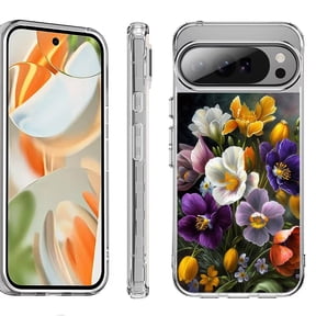For Google Pixel 10 Pro XL Shockproof Protective Phone Case, by OneToughShield - Spring Flower
