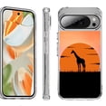 thumbnail image 1 of For Google Pixel 10 Pro XL Shockproof Protective Phone Case, by OneToughShield - Sunset Giraffe, 1 of 4