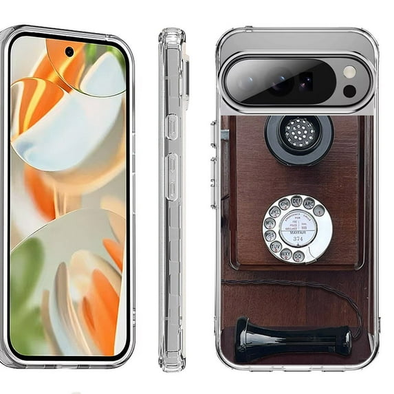 For Google Pixel 10 Pro XL Shockproof Protective Phone Case, by OneToughShield - Vintage Payphone