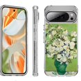 thumbnail image 1 of For Google Pixel 10 Pro XL Shockproof Protective Phone Case, by OneToughShield - White Roses, 1 of 4