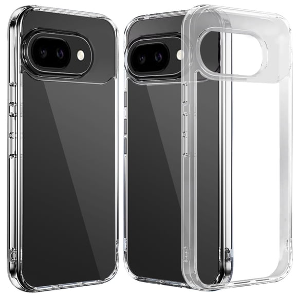 For Google Pixel 10a PURE CRYSTAL Transparent Thick 2.0mm ShockProof Chromed Buttons Case Cover - Clear