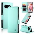 thumbnail image 1 of For Google Pixel 10a Wallet Case Flip Card Holder,PU Leather Side Buckle Magnetic Frosted Women Men Cover,Green,For Google Pixel 10a, 1 of 7