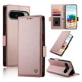 thumbnail image 1 of For Google Pixel 11 / Pixel 11 Pro Wallet Case Flip Card Holder,PU Leather Side Buckle Magnetic Frosted Cover,Rose gold, 1 of 7