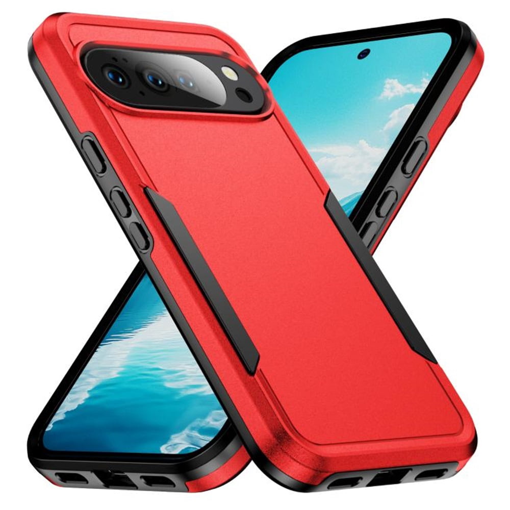 For Google Pixel 11 Pro XL Case Shockproof Rugged Full Body Protection Heavy Duty Dust/Drop Proof Cover Case​,Red&Black,For Pixel 11 Pro XL