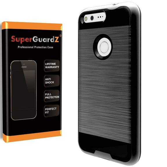 For Google Pixel (2016) Case, SuperGuardZ Slim Heavy-Duty Shockproof Protection Cover Armor [Black]