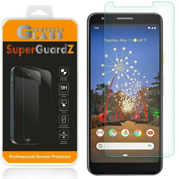 For Google Pixel 3A - SuperGuardZ Tempered Glass Screen Protector, 9H, Anti-Scratch, Anti-Bubble, Anti-Fingerprint