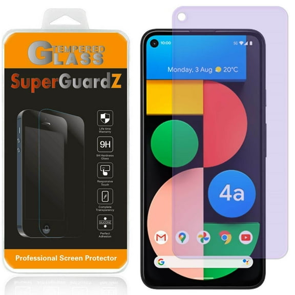 For Google Pixel 4A 5G [NOT For Google Pixel 4A] - SuperGuardZ Anti Blue Light [Eye Protection] Tempered Glass Screen Protector, 9H, Anti-Scratch, Anti-Bubble