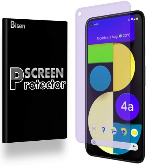 For Google Pixel 5 (2020) [BISEN] Anti Blue Light [Eye Protection] Screen Protector, Flexible Film, Anti-Scratch, Anti-Shock, Shatterproof, Bubble Free