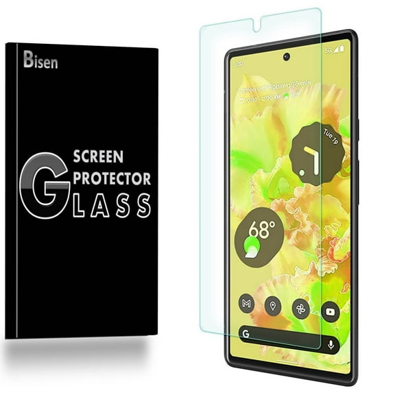 For Google Pixel 6 [BISEN] Tempered Glass Anti Blue Light [Eye Protection] Screen Protector, Anti-Scratch, Anti-Shock, Shatterproof, Bubble Free