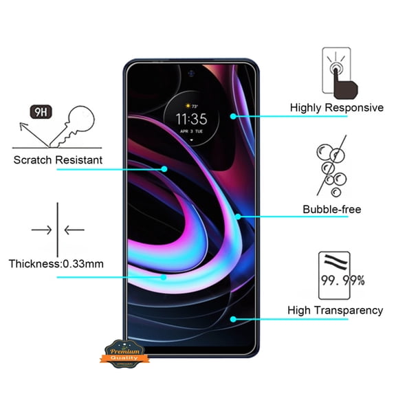 For Google Pixel 6 Tempered Glass Screen Protector, Bubble Free, Anti-Fingerprints HD Clear, Case Friendly Tempered Glass Film Screen Cover by Xpression [Clear]