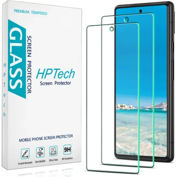 For Google Pixel 6A Screen Protector Tempered Glass Hd Clear Full Coverage 2Pack