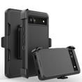 thumbnail image 1 of For Google Pixel 7 Defender with Holster Belt Clip Kickstand Full-Body Protection Case - Black, 1 of 8
