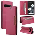 thumbnail image 1 of For Google Pixel 7 Pro Flip Wallet Case,[RFID Blocking]PU Leather Magnetic Folio Cover,With Card Slots,Flip Folding Kickstand,Shockproof TPU Anti-fall Rugged Phone Case Cover,Red, 1 of 11