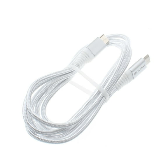 For Google Pixel 7a - USB-C Cable, 6ft Long Fast Charge Power Cord (Type-C to Type-C) Wire Sync Braided R5R