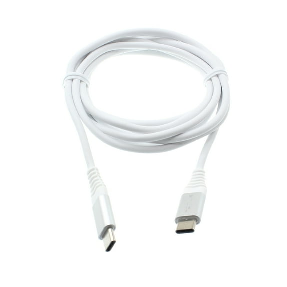 For Google Pixel 7a - USB-C Cable, 6ft Long Fast Charger Cord Power Wire Type-C to Type-C Data Sync White D6Q