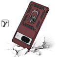 thumbnail image 1 of For Google Pixel 8 5G Case with Stand, Camera Lens Protection & 360° Rotate Ring Kickstand, Shockproof Bumper Cover ,Xpm Phone Case [ Burgundy ], 1 of 1