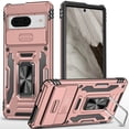 thumbnail image 1 of For Google Pixel 8 Pro 5G Hybrid Case with Rotation Ring Stand Shockproof & Camera Window TPU Armor Dropproof Cover ,Xpm Phone Case [ Rose Gold ], 1 of 6