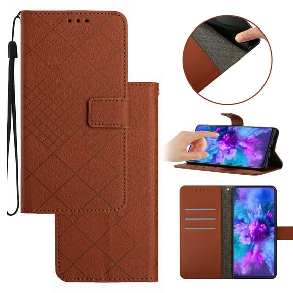 For Google Pixel 8 Wallet Case with RFID Blocking Card Slots Holder Premium PU Leather Magnetic Kickstand Shockproof Wrist Strap Removable Flip Protective Cover For Google Pixel 8, Brown