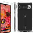 thumbnail image 1 of For Google Pixel 9 / 9 Pro Phone Case Cover, Shockproof Bumper Case with Tempered Glass Screen Protector, by OneToughShield - Arrow, 1 of 4
