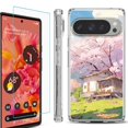 thumbnail image 1 of For Google Pixel 9 / 9 Pro Phone Case Cover, Shockproof Bumper Case with Tempered Glass Screen Protector, by OneToughShield - Aura Spring, 1 of 4