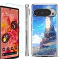 thumbnail image 1 of For Google Pixel 9 / 9 Pro Phone Case Cover, Shockproof Bumper Case with Tempered Glass Screen Protector, by OneToughShield - Beacon Sky, 1 of 4