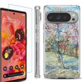 thumbnail image 1 of For Google Pixel 9 / 9 Pro Phone Case Cover, Shockproof Bumper Case with Tempered Glass Screen Protector, by OneToughShield - Blossom Tree, 1 of 4