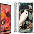 thumbnail image 1 of For Google Pixel 9 / 9 Pro Phone Case Cover, Shockproof Bumper Case with Tempered Glass Screen Protector, by OneToughShield - Egret, 1 of 4