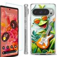 thumbnail image 1 of For Google Pixel 9 / 9 Pro Phone Case Cover, Shockproof Bumper Case with Tempered Glass Screen Protector, by OneToughShield – Grasshopper, 1 of 4