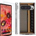 thumbnail image 1 of For Google Pixel 9 / 9 Pro Phone Case Cover, Shockproof Bumper Case with Tempered Glass Screen Protector, by OneToughShield - Guitar Amp, 1 of 4