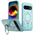 thumbnail image 1 of For Google Pixel 9 / Pixel 9 Pro Case With Invisible Magnetic O-Ring Stand Shockproof Phone Case,Light blue, 1 of 6