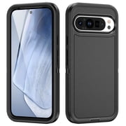 For Google Pixel 9 Pro XL 6.8 inch Life Waterproof Rugged Phone Case,Black