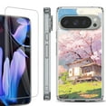 thumbnail image 1 of For Google Pixel 9 Pro XL Phone Case Cover, Shockproof Bumper Case with Tempered Glass Screen Protector, by OneToughShield - Aura Spring, 1 of 4