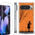 thumbnail image 1 of For Google Pixel 9 Pro XL Phone Case Cover, Shockproof Bumper Case with Tempered Glass Screen Protector, by OneToughShield - Autumn Leaf, 1 of 4