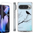 thumbnail image 1 of For Google Pixel 9 Pro XL Phone Case Cover, Shockproof Bumper Case with Tempered Glass Screen Protector, by OneToughShield - Bird at Dawn, 1 of 4