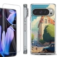 thumbnail image 1 of For Google Pixel 9 Pro XL Phone Case Cover, Shockproof Bumper Case with Tempered Glass Screen Protector, by OneToughShield - Europe Summer, 1 of 4